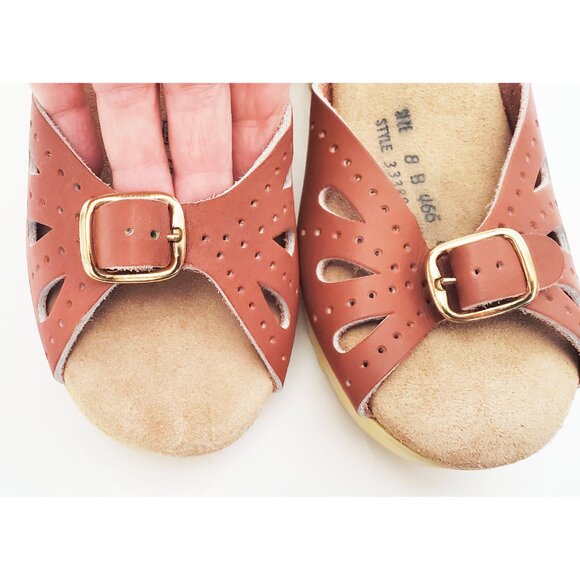 Sears Shoe Place Womens DEAD STOCK Vintage 70's Shoes PLATFORM WEDGE Sandals 8 - Picture 6 of 11